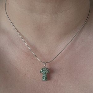 Natural Stone Mushroom Necklaces
